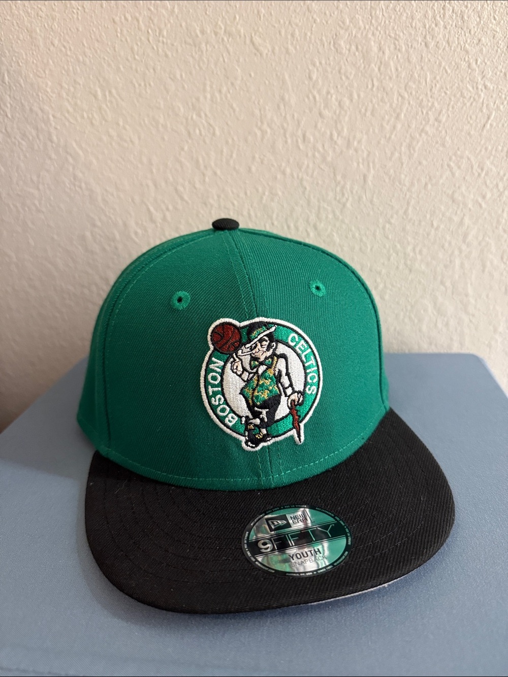 Boston Celtics Official Team Color 2Tone New Era Youth Fitted Hat